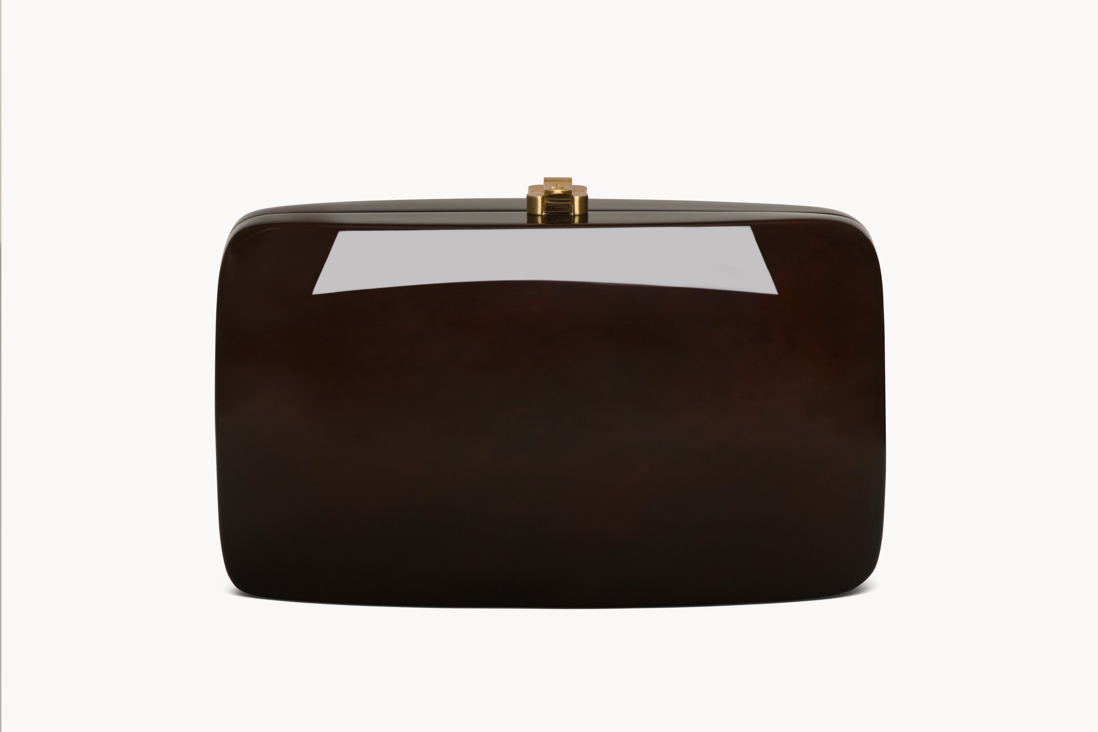 Rocioバック Rio Sculptural Acacia Wood Clutch | ROCIO