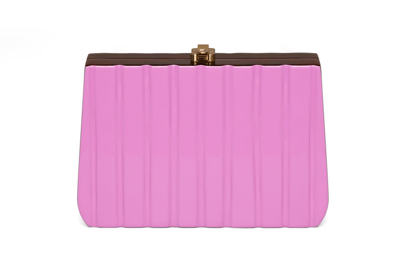 Ribbon Clutch Fondant Pink