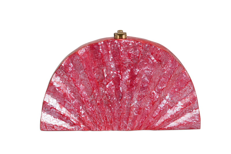 Fandango Clutch Crimson Red
