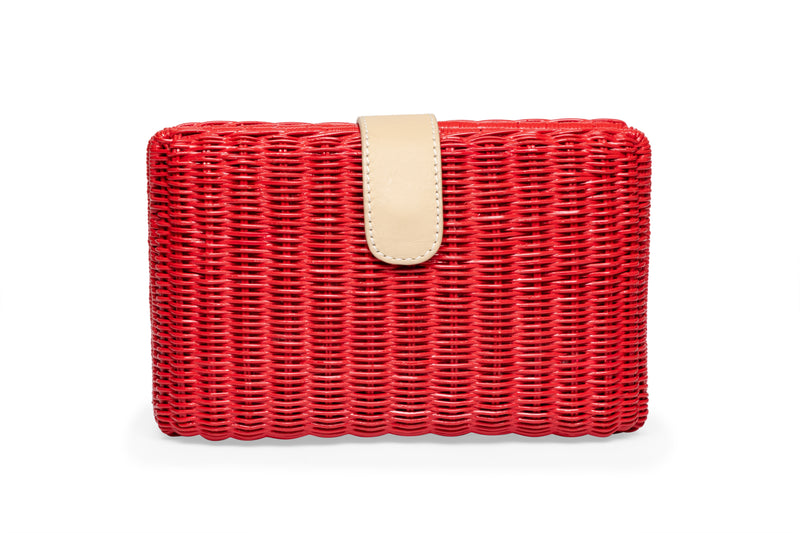 Sen-Clutch-Red-Rose